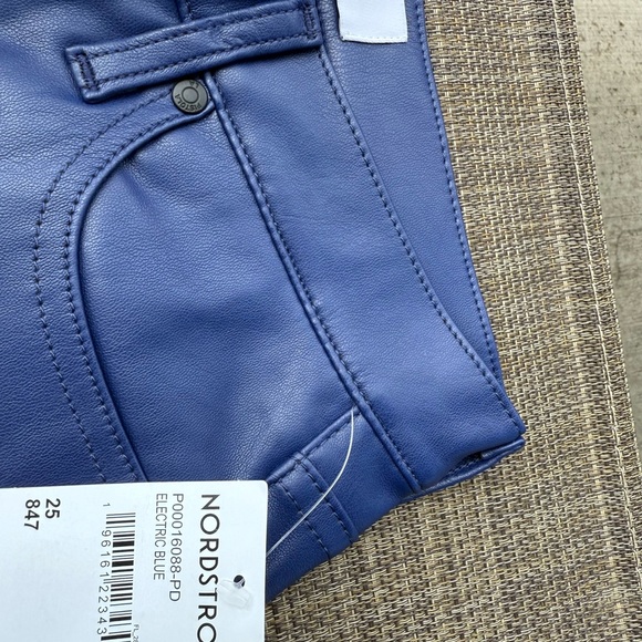 Pistola Royal Blue Leather Pants nwt - Picture 6 of 9